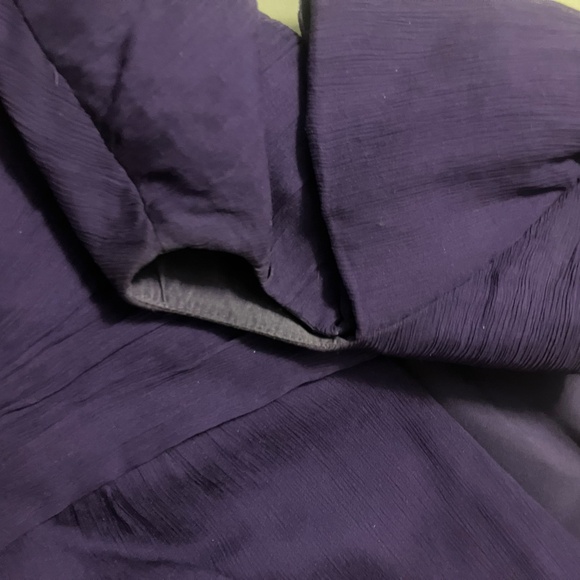 J. Crew Silk Chiffon Mirabelle Dress Size 4 Dark Eggplant - Picture 7 of 7